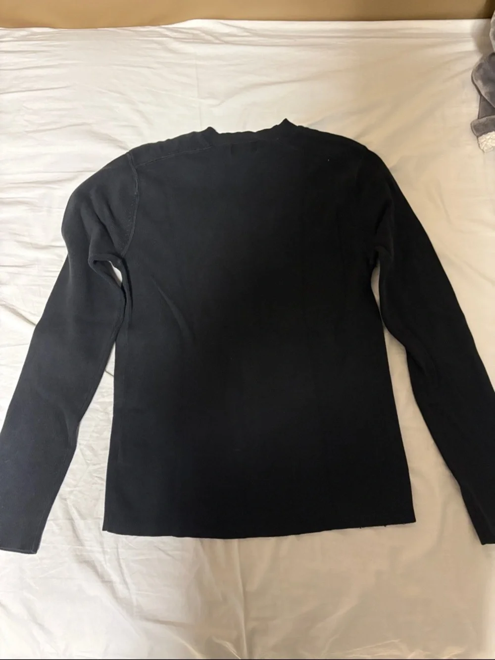 Vintage Polo Jeans Company V-Neck Sweater Size Small Black - Picture 6 of 6